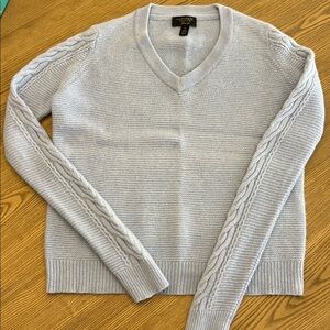 Charter Club periwinkle/Light Blue Cashmere Sweater